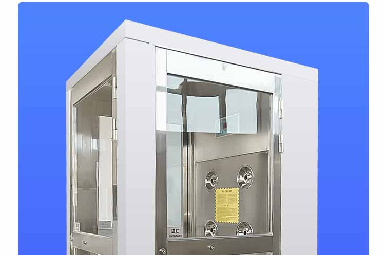 外冷板內(nèi)不銹鋼雙人雙吹風(fēng)淋室規(guī)格9