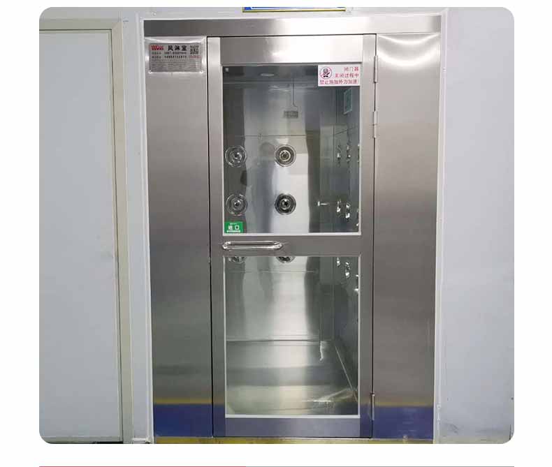 L轉角風淋室安裝4