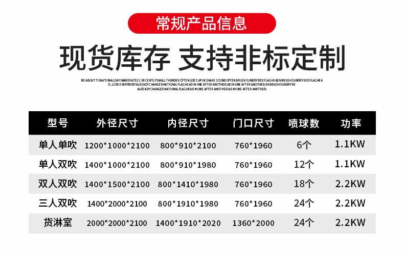 L轉角風淋室參數(shù)